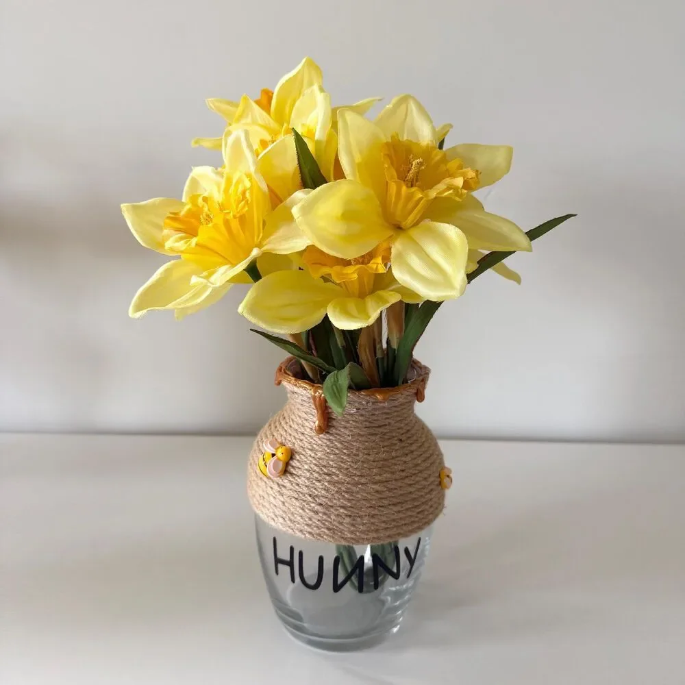 Handmade Winnie the Pooh Honey Pot Vase, Baby Shower Decor, Birthday Party